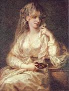 Portrat einer Dame als Vestalin Angelica Kauffmann